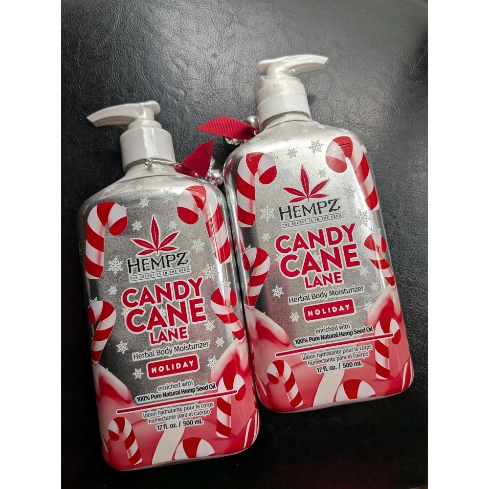*New Original Full Size Candy Cane Lane Herbal Body Moisturizer 17 fl oz ea Seal